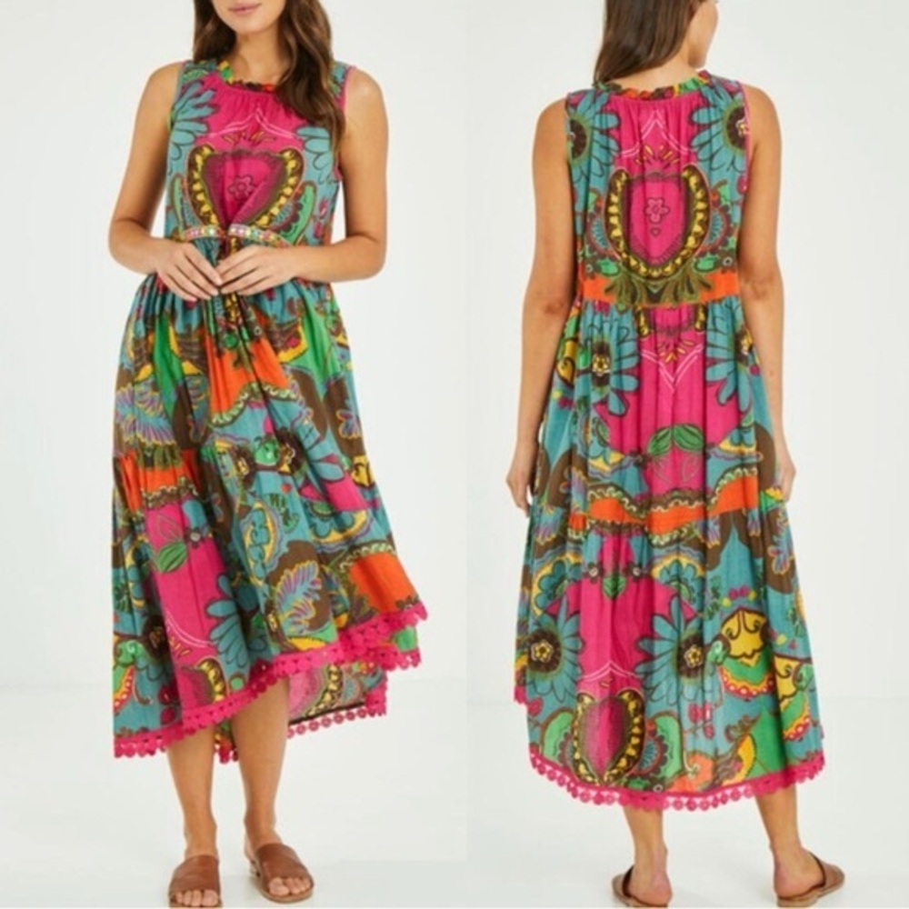 Naudic Mabel Midi Dress in Jamaica L